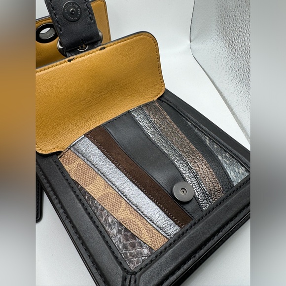 Coach Riley Crossbody With Wave Patchwork And Snakeskin Detail - Picture 7 of 9